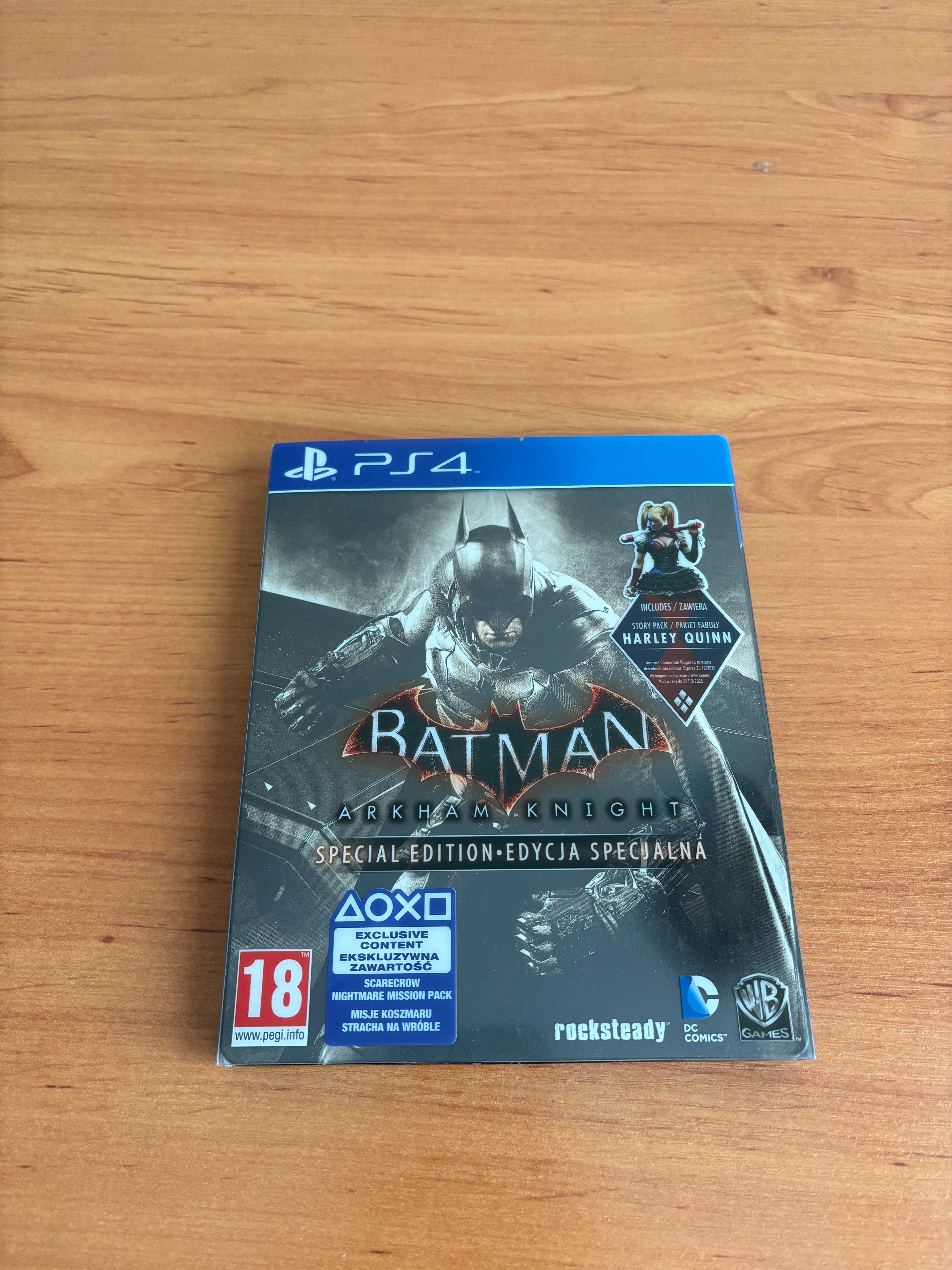 PS4 steel metal book Batman Arkham Knight Edycja Specjalna PL