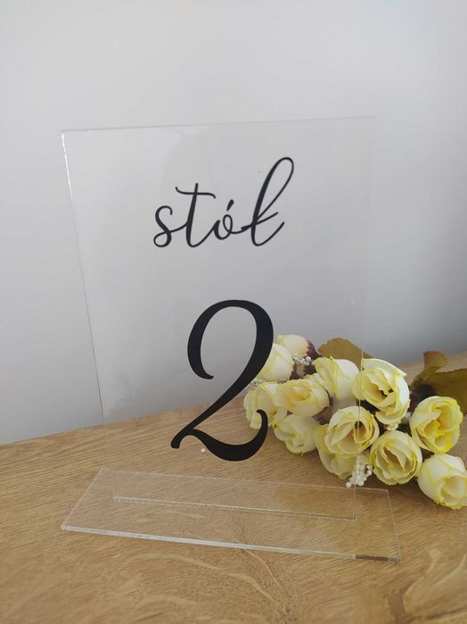 Numery na stol - pleksi