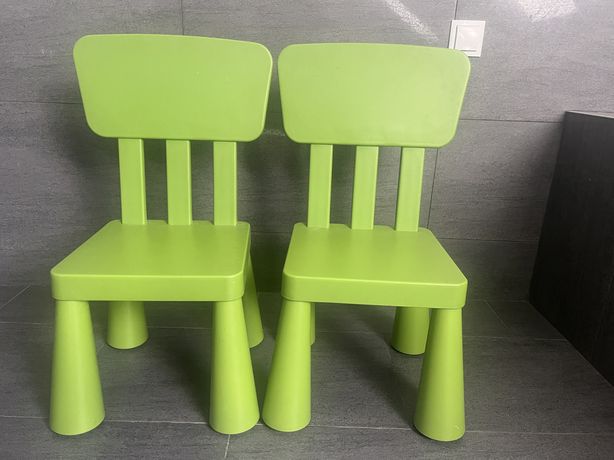 2 krzesełka dziecięce Mammut zielone