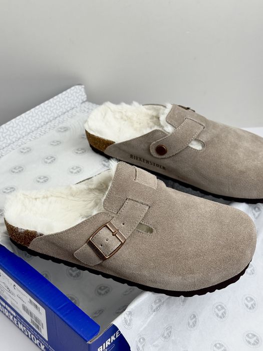 Клоги Birkenstock boston shearling шльопанці  біркеншток биркенсток