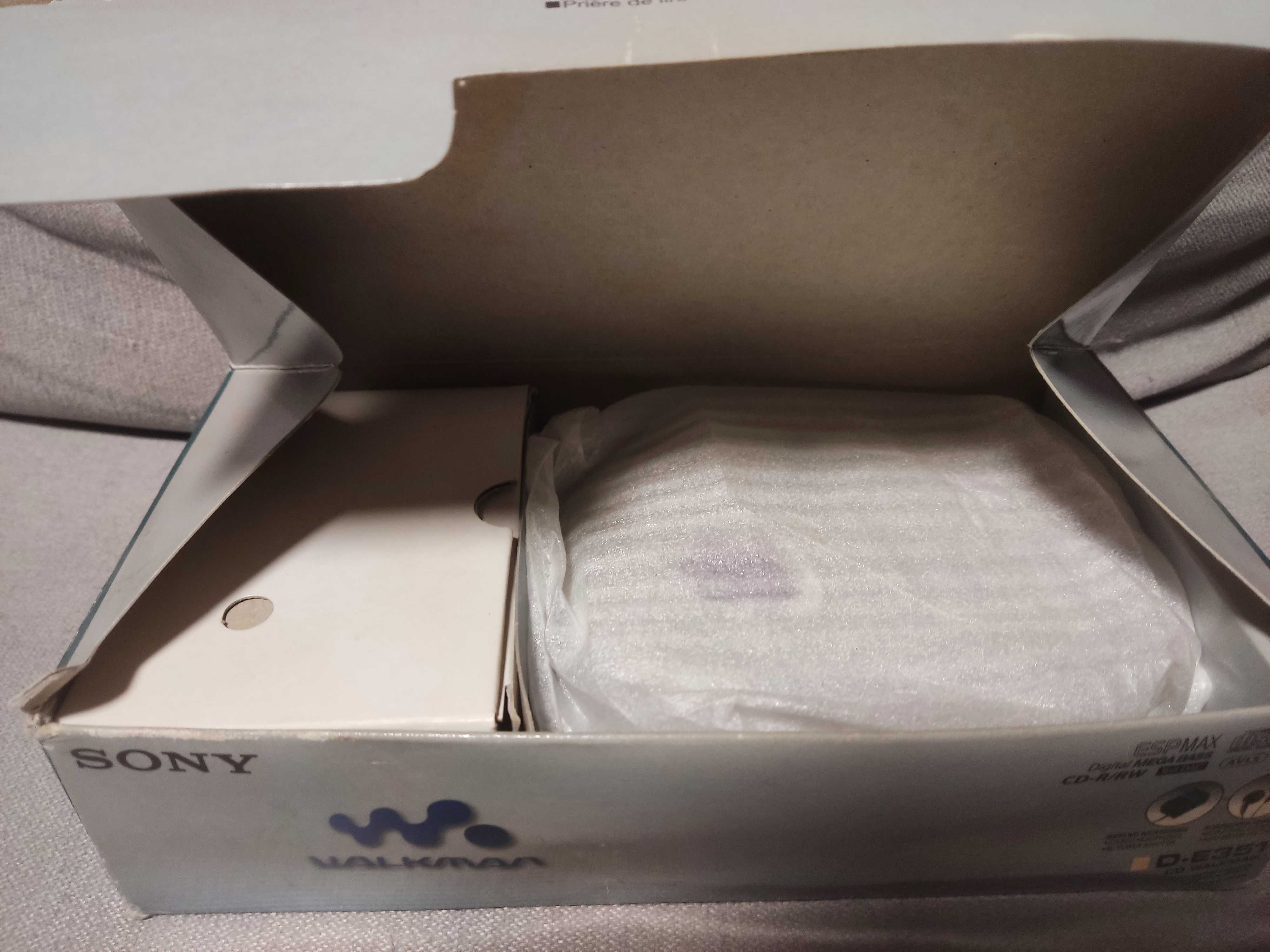 Sony D-E351 | Leitor de CD Portátil | Com Caixa, Manuais e Carregador