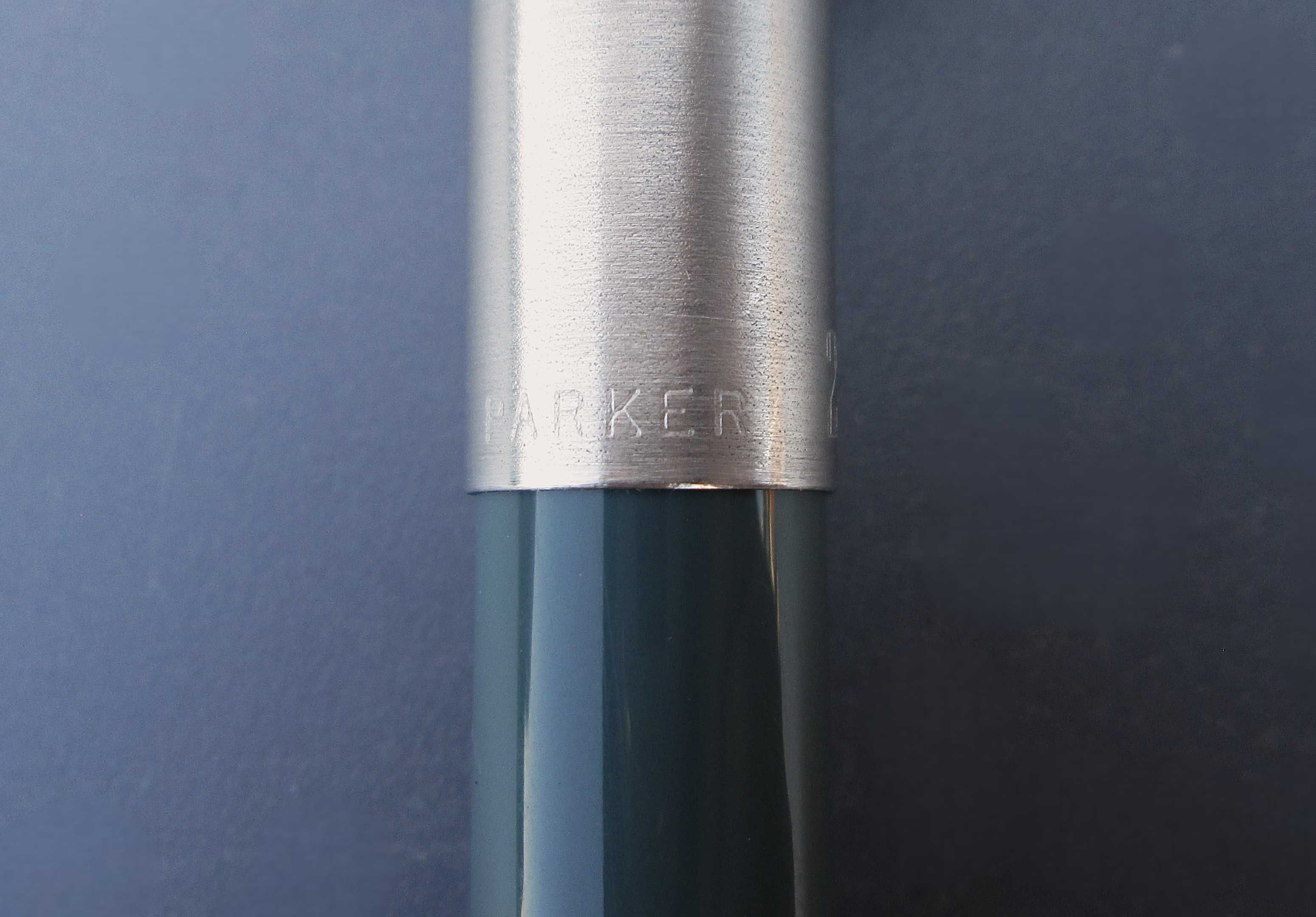 1960's Caneta Tinteiro PARKER 21 Navy Grey c/ aparo EF - NUNCA USADA