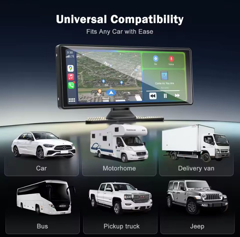 Автомагнітола, автомобільний мультимедійний плеєр carplay Android auto