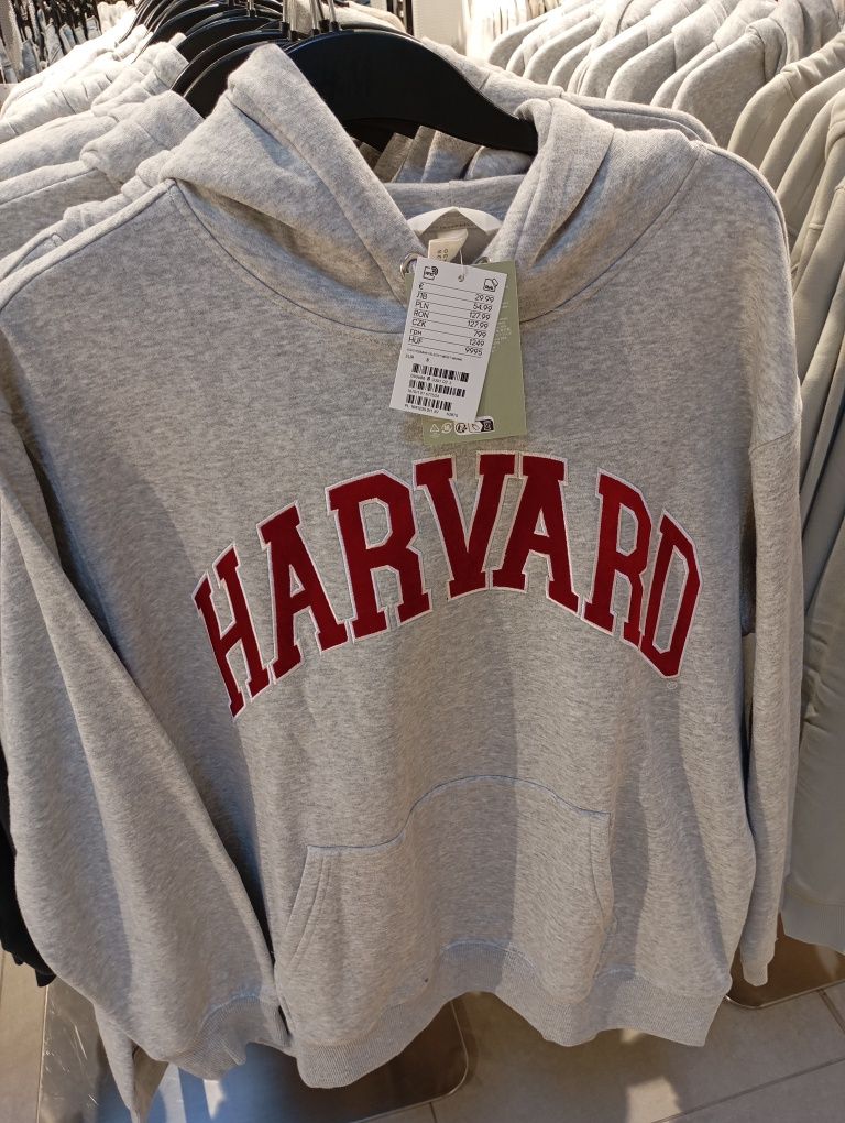 Luźna bluza H&M Harvard University owersizowa
