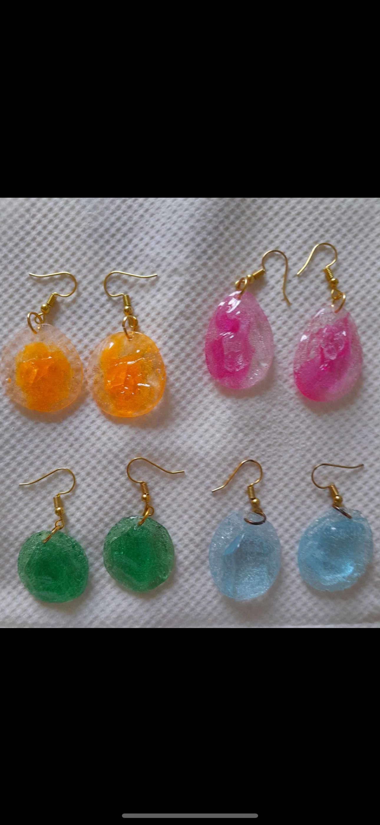 Brincos par varias cores artesanal
