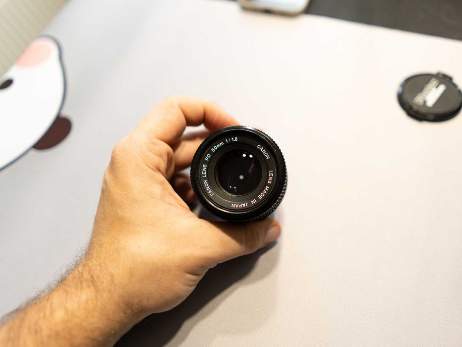 Obiektyw Canon FD 50/1.8 z przejściówka pod Sony FE A7 Made in Japan