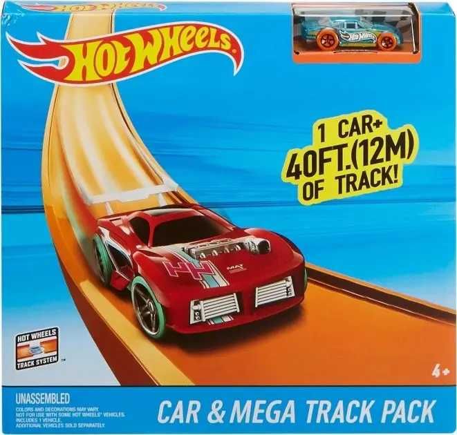 Автотрек Hot Wheels Track Builder Car and Mega Track Pack 87 Хотвилс