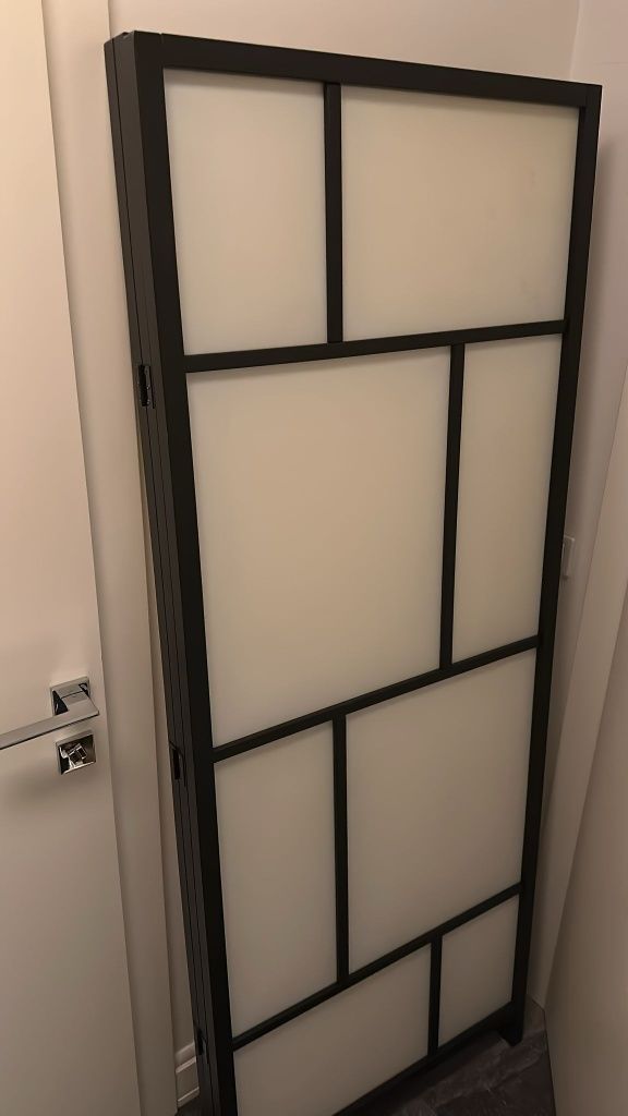 Parawan IKEA RISÖR – biało-czarny, używany