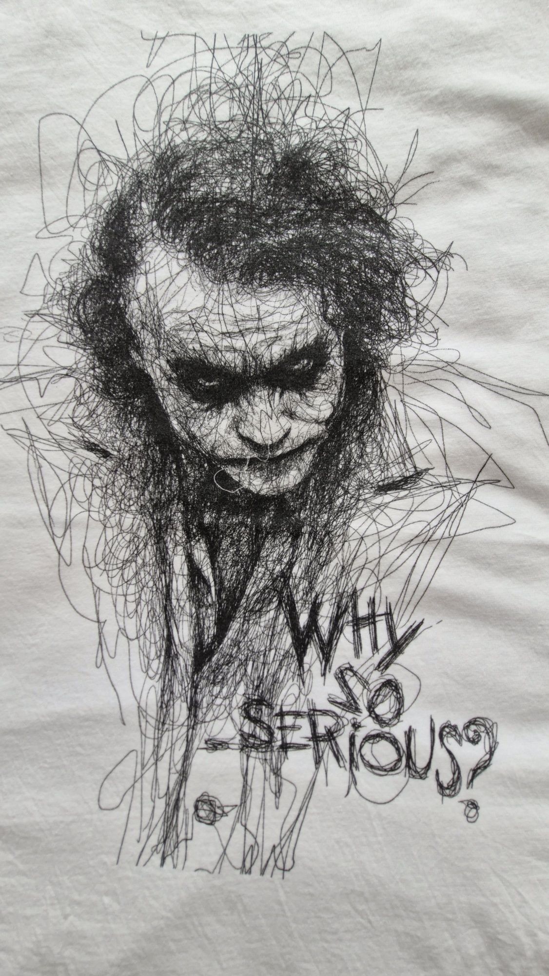 Біла футболка з Joker розмір M-L
