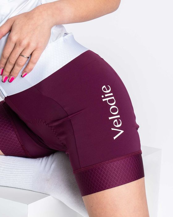 Damskie spodenki kolarskie Wine Berry - Velodie