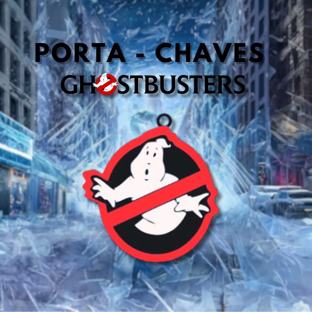 Porta-Chaves Ghostbusters Impresso 3D