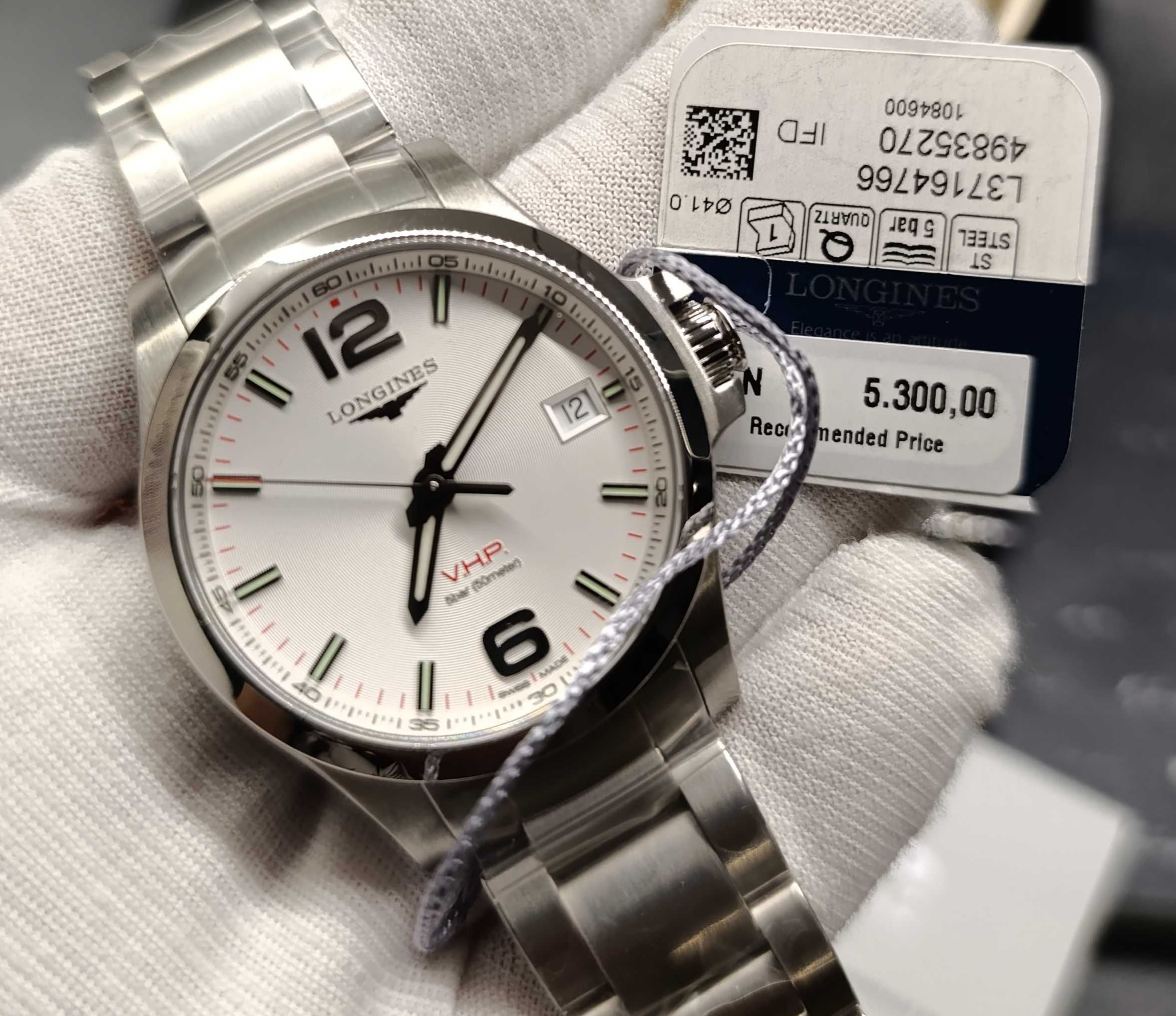 Nowy zegarek męski Longines Conquest V.H.P gwarancja niesamowity model