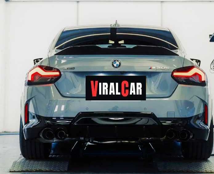 Spoiler Lotka Dokładka BMW G42 G87 CZARNY POŁYSK / CARBON