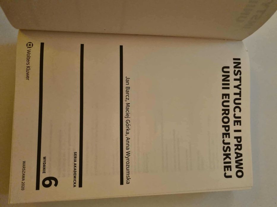 Instytucje i prawo Unii Europejskiej