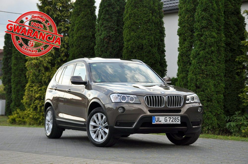 BMW X3 3.0d(258KM)*HeadUp*Xenon*Navi*Kamera*Panorama*Skóry*El.Klapa*Alu18"