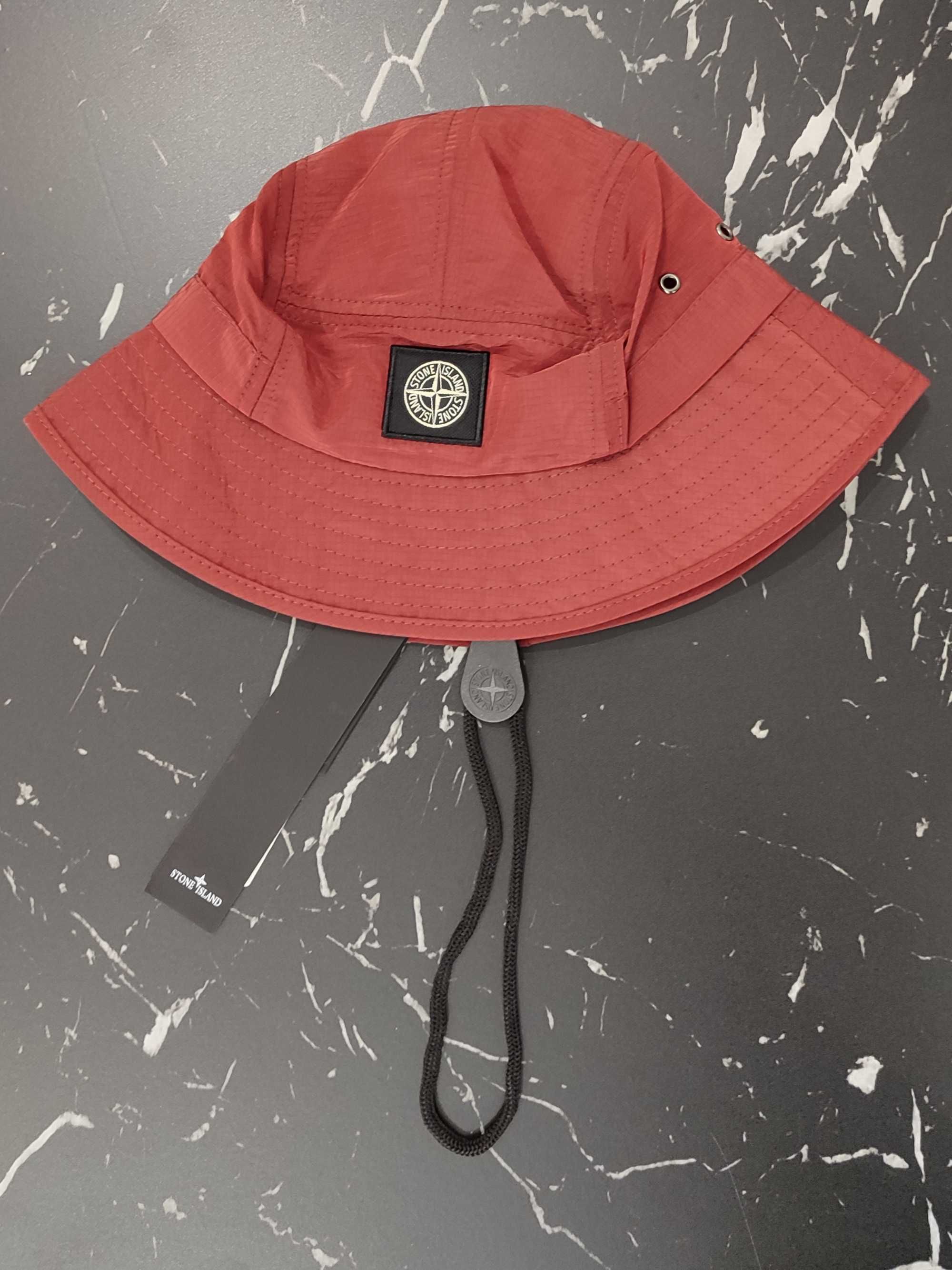 Панама STONE ISLAND 99755 Nylon Metal Ripstop Bucket Hat Red SI0172-RD