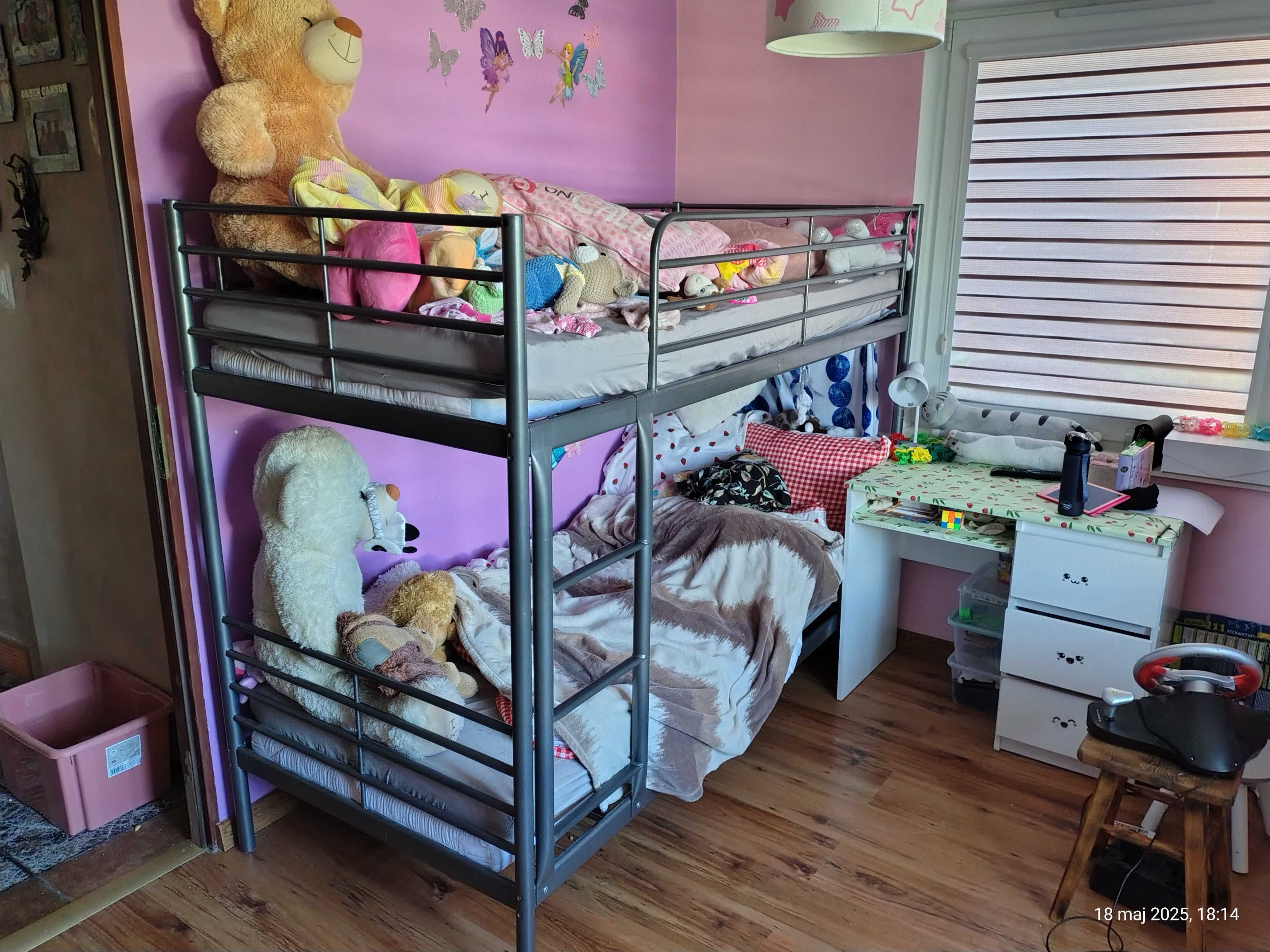 Sprzedam Łóżko piętrowe Ikea SVÄRTA  90x200