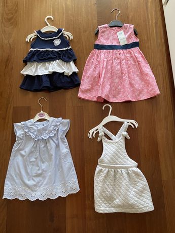 Vestidos menina 9 - 12 meses