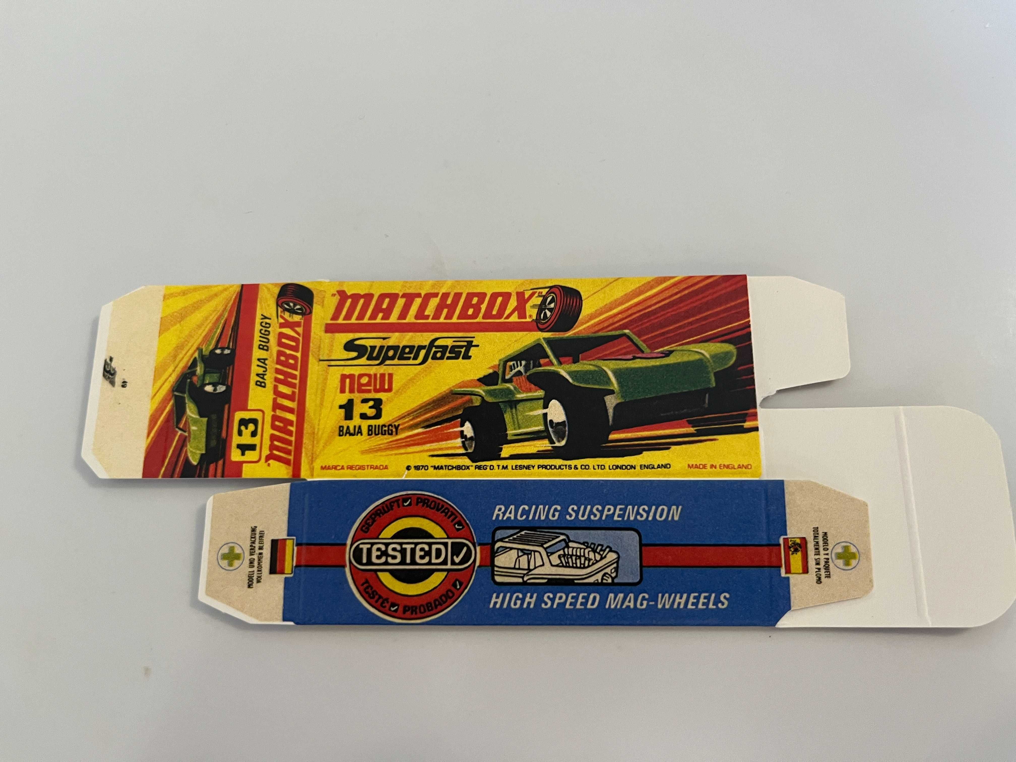 Caixa de reprodução para Matchbox Superfast Diversos modelos esc. 1:75