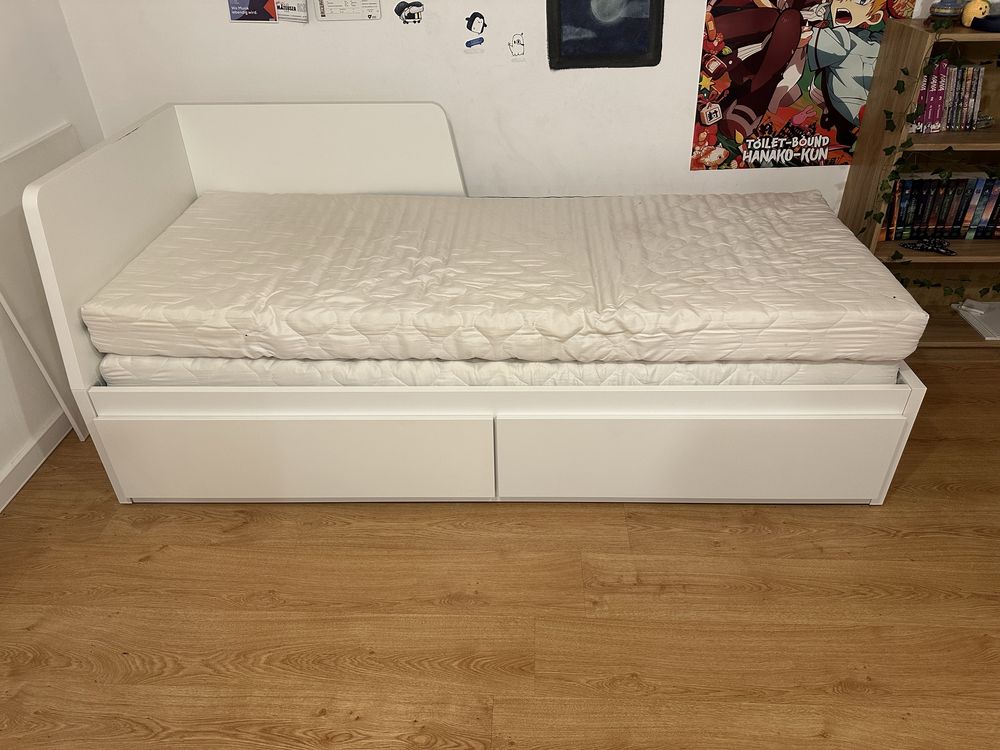 Łóżko Flekke Ikea z materacami