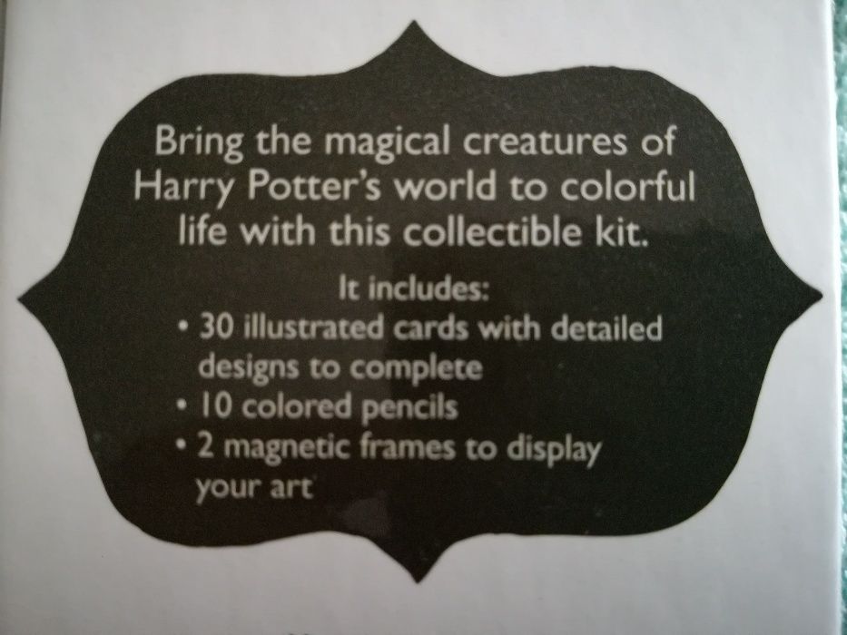 Harry Potter conjunto para colorir - desenhos + lápis de cor - NOVO