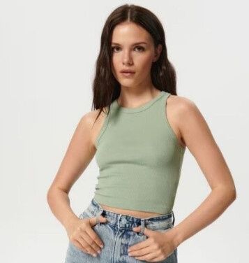 Майка топ в рубчик esmara наш 48