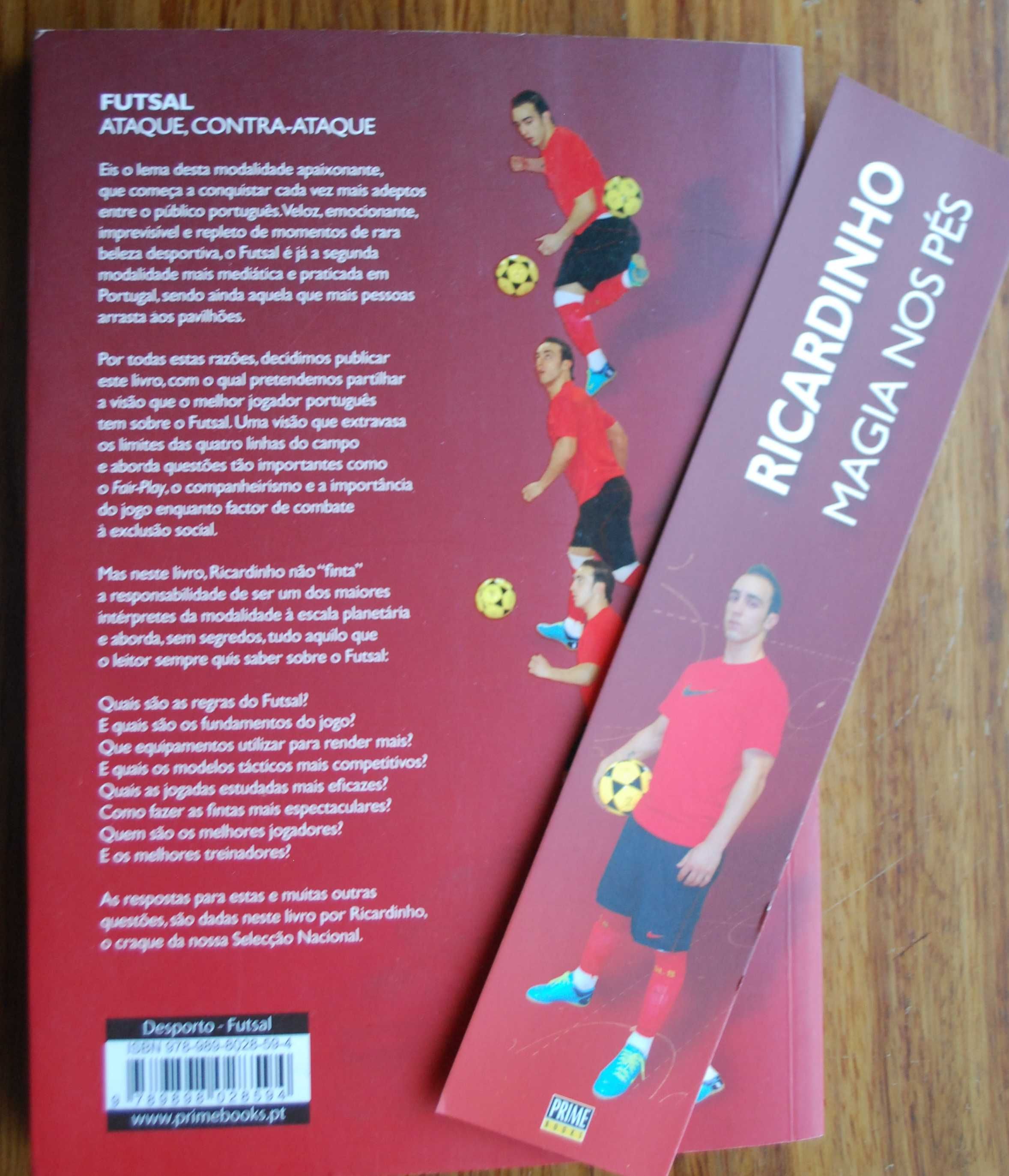 Ricardinho Magia Nos Pés (O Livro do Futsal) de Rui Pedro Brás