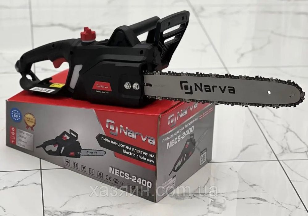 Пила цепная NARVA NECS-2400 (тормоз цепи, шина 40 см, металл шестерни)