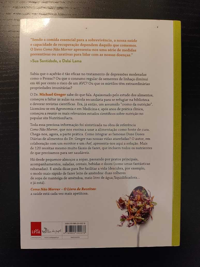 (Env. Incluído) Como Não Morrer de Michael Greger, Gene e Robin