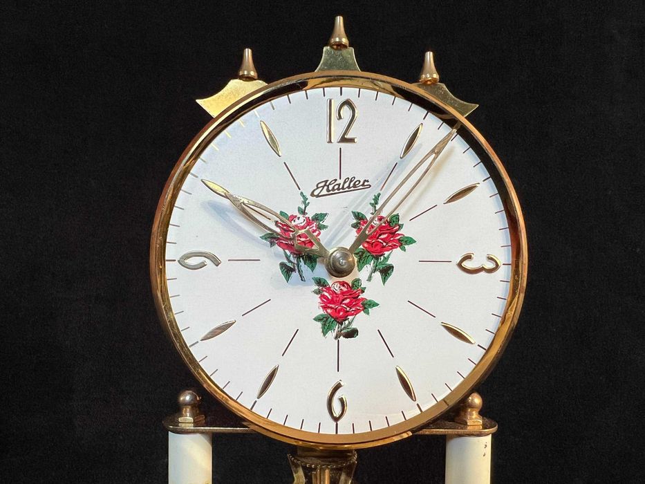 Zegar Roczniak HALLER Szklany C106 * Sprawny *