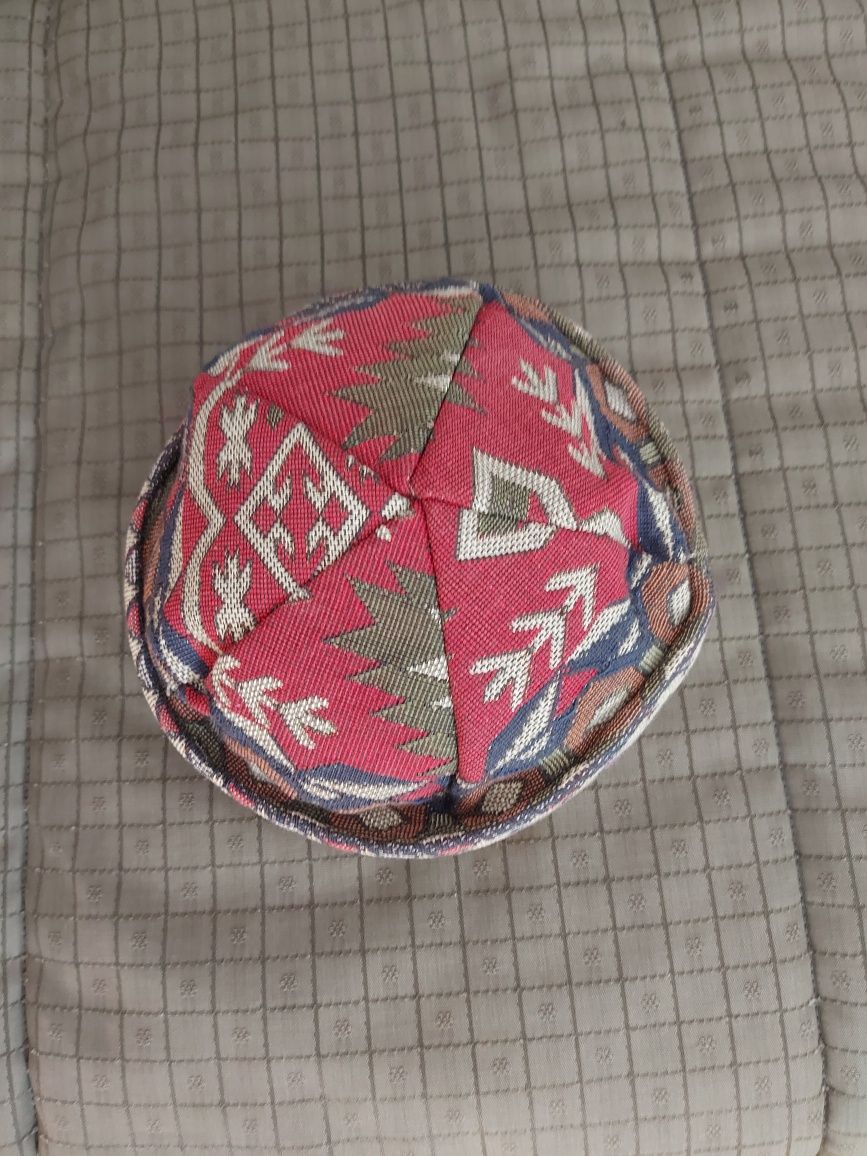 czapka azjatycka tiubitejka, krymka,  etno, rękodzieło