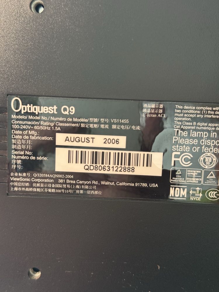 Монітор компʼютерний Optiquest Q9