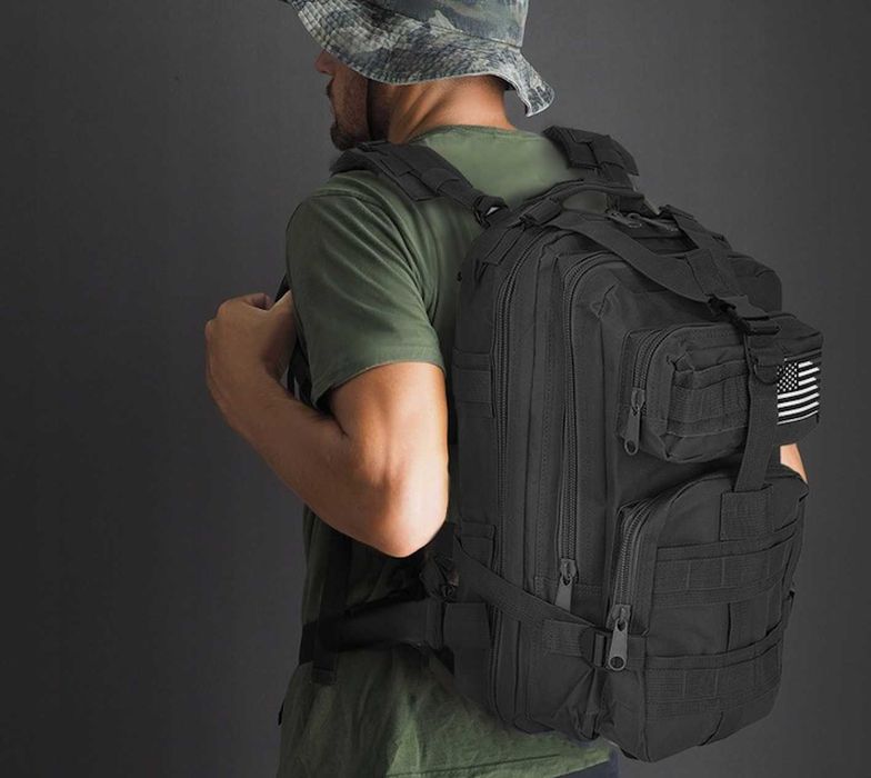 2w1 XXL Plecak Taktyczny Turystyczny Survival Wojsko 38L + Kosmetyczka