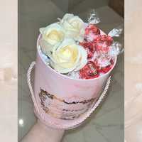 Flowerbox z mydlanymi różami