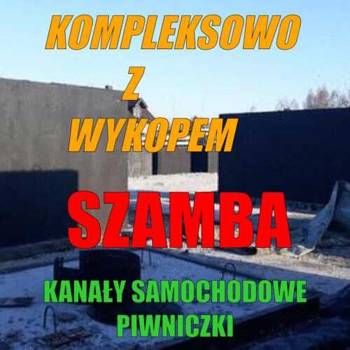 Zbiornik Betonowy Kompleksowo Wykop Deszczówka Szambo Piwniczka