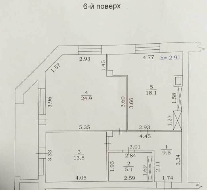 2х квартира в ЖК Зеленый Мыс, частично ремонт.
