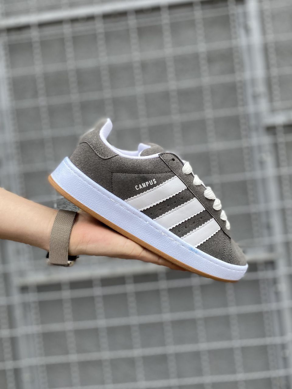 Adidas Campus Gray&White