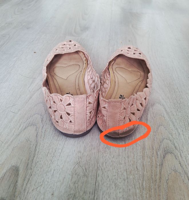 Haftowane baleriny w kwiaty rozmiar 37