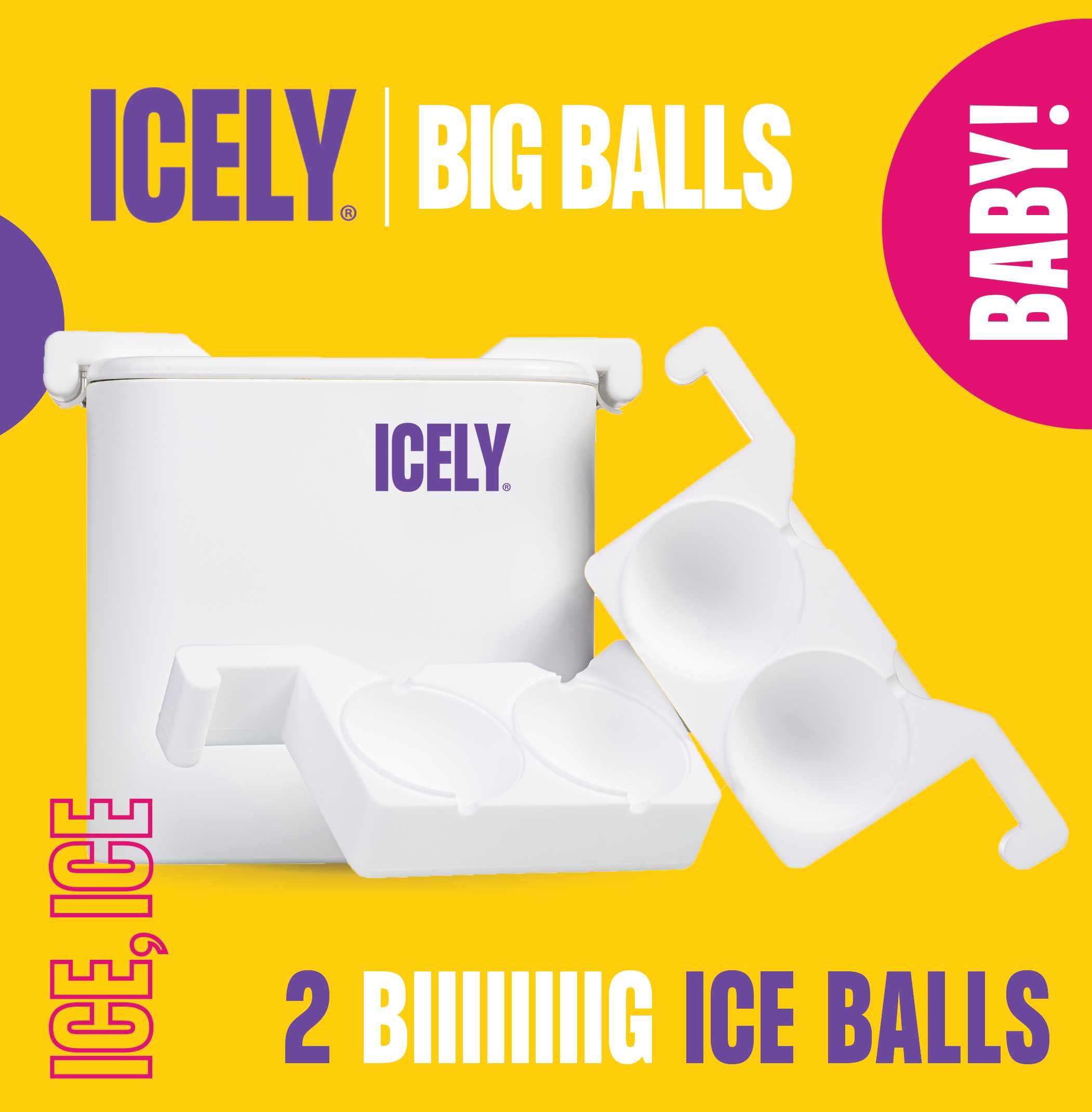 ICELY® | Foremka Kostkarka do Lodu 6cm - Krystaliczna Kula Lodu