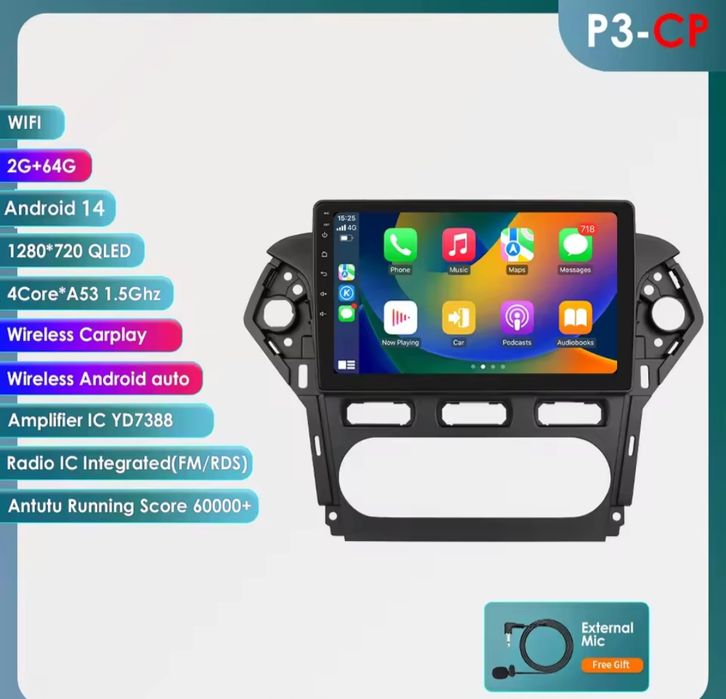 Radio z Nawigacją Mondeo MK4 Android