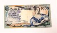 Nota 1000 escudos de 1967, 1000$, Maria II