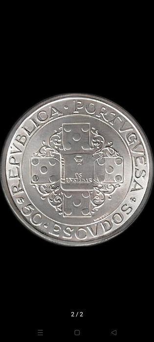 Moeda 50 Escudos 400º Aniversário Publicação "Os Lusíadas" 1972