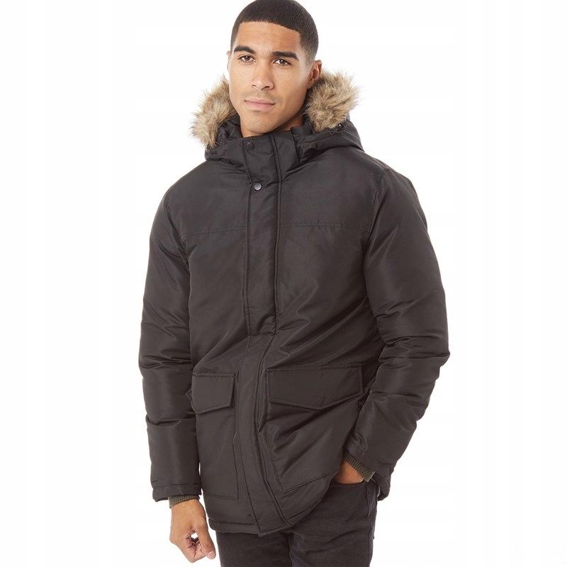 Jack&Jones Xs Kurtka Męska Puchowa Parka Burgundowa D1744