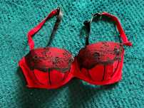Biustonosz seksi czerwony New Look sexy 75B
