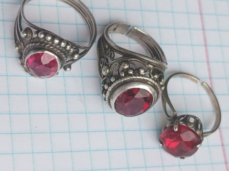 Серебряные кольца СССР.875.