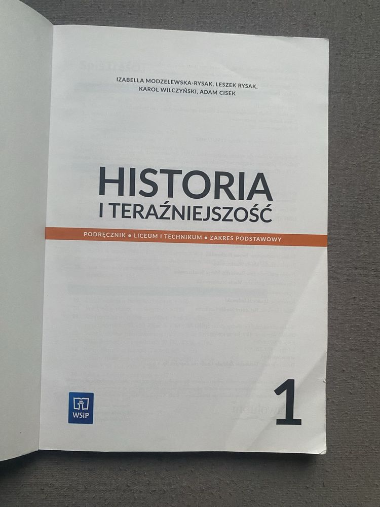 Historia i teraźniejszość 1 zakres podstawowy WSiP