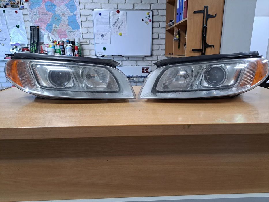 VOLVO V70 III S80 II XC70 II P3 07- 2017- BI XENON SKRETNY LEWA PRAWA LAMPY KOMPLETNE 31214169 / 31214168 EUROPA