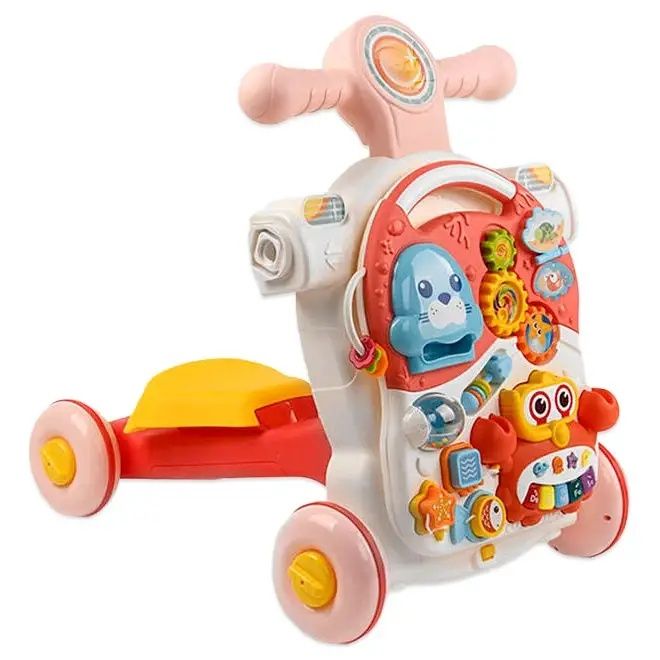 Ходунки-каталка Multifunction Walker HE 0827 4 в 1 + іграшка підвіска