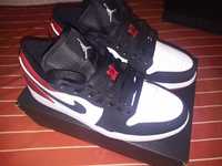 Jordan 1 Low Black Toe tam. 41