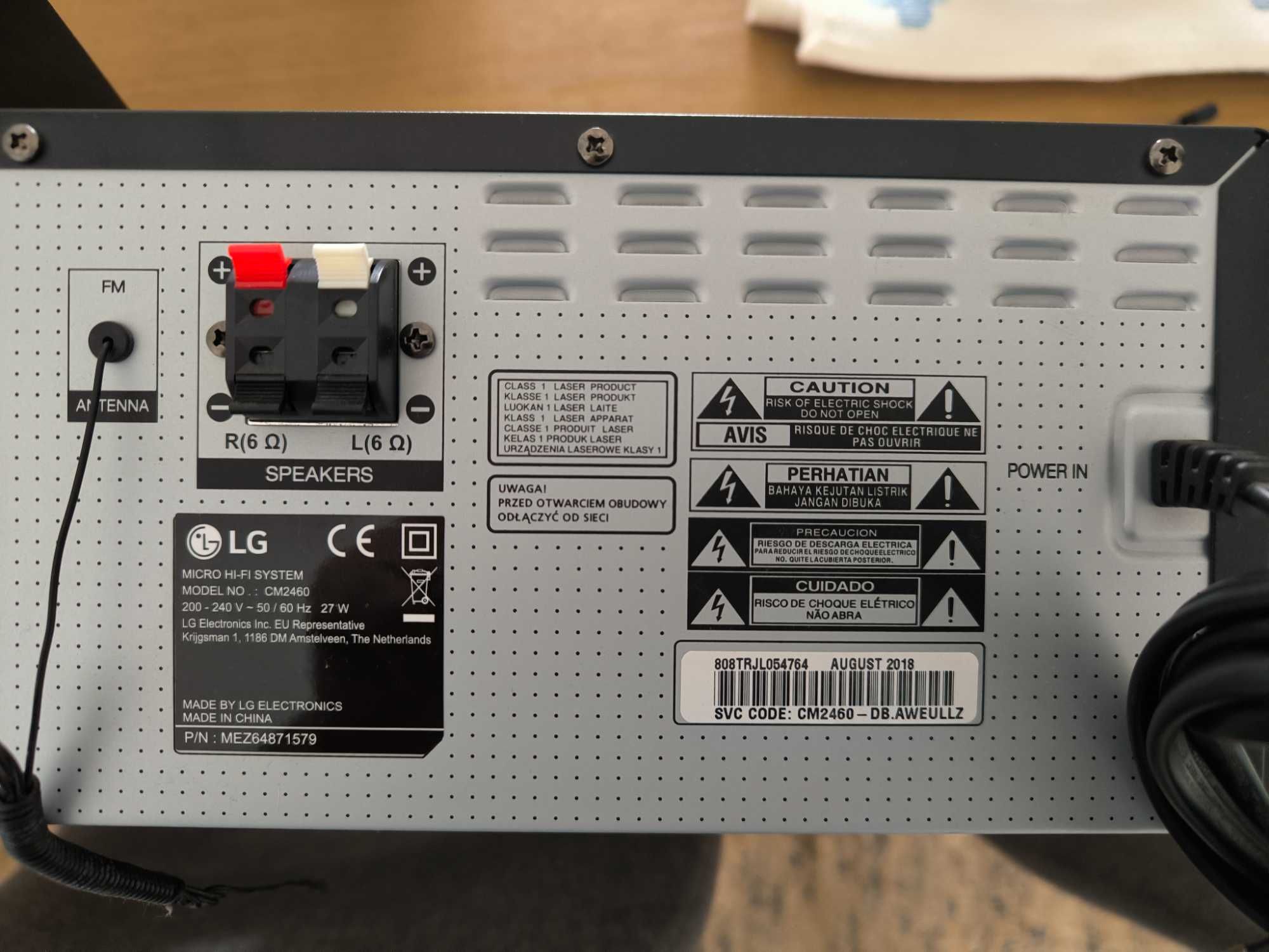 Aparelhagem Hi-Fi LG CM2460